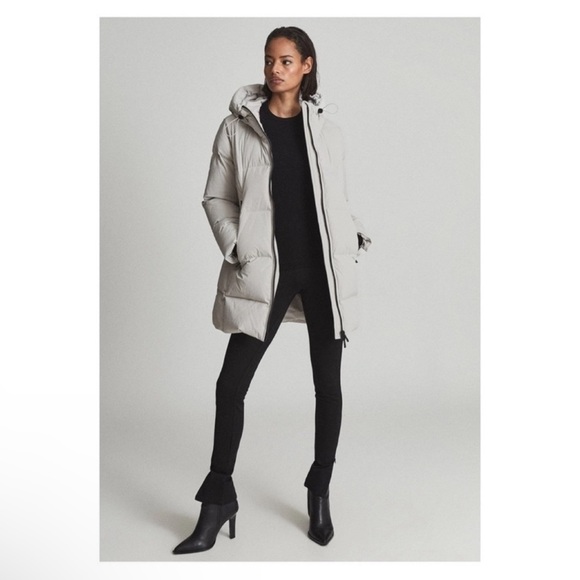 🛑 SOLD 🛑 New! REISS Mid Length “Astrid” Puffer Down Jacket Coat - Picture 4 of 15